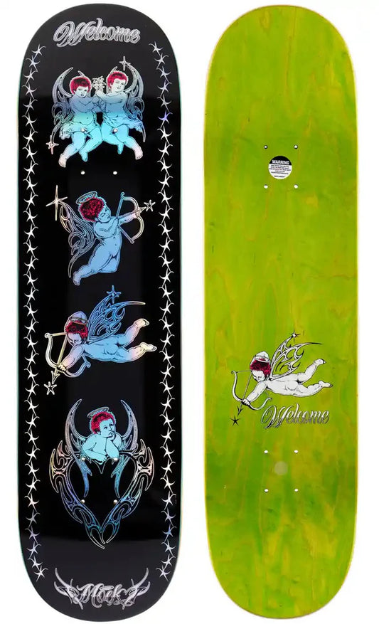Welcome Skateboards - Cherubs - Black/Prism Foil 8.38"