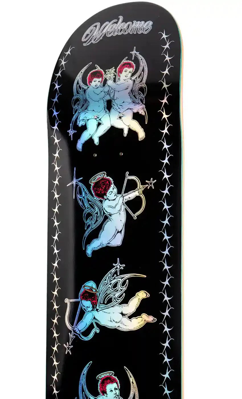 Welcome Skateboards - Cherubs - Black/Prism Foil 8.38"