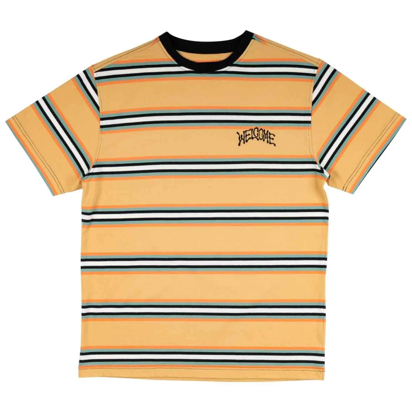 Welcome Skateboards - Thelema Stripe T-Shirt - Wheat