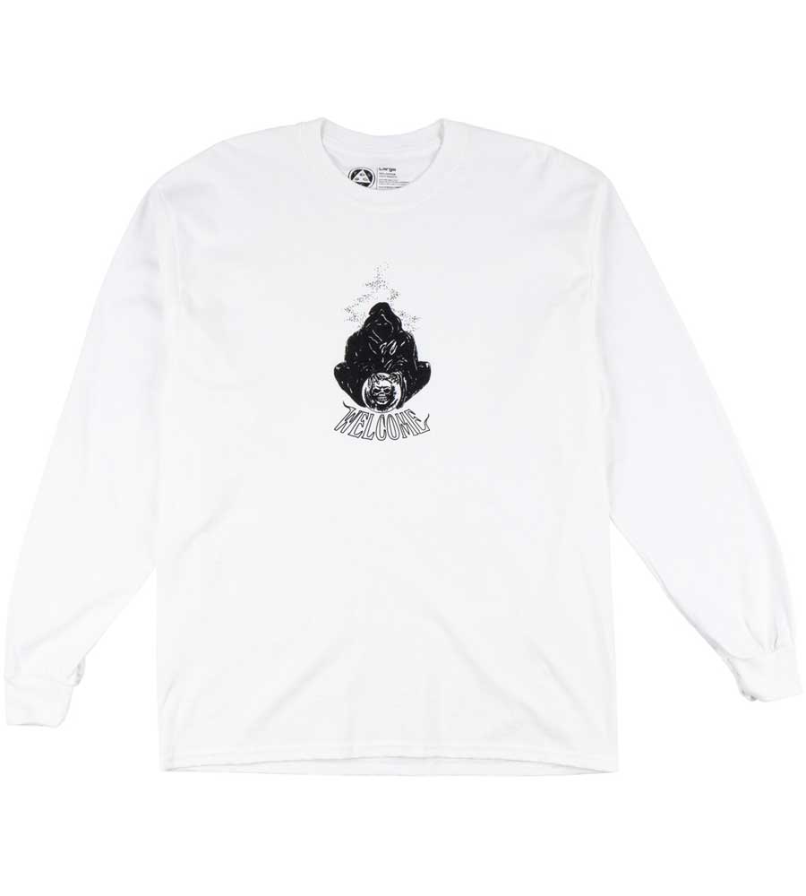 Welcome Skateboards - Crystal Longsleeve T-Shirt White