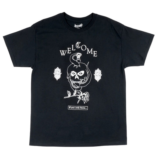Welcome Skateboards - Fangs T-Shirt Black