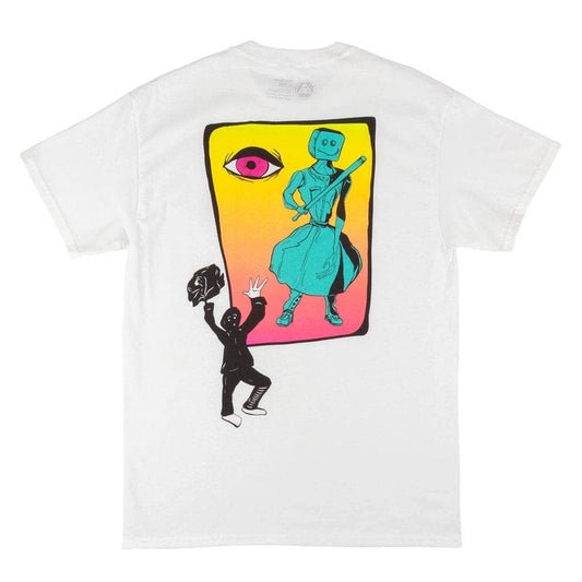 Welcome Skateboards - Peep This T-Shirt White