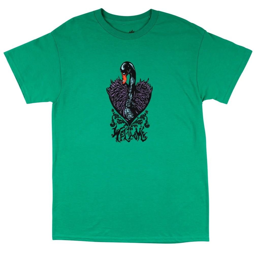 Welcome Skateboards - Swan T-Shirt Kelly Green