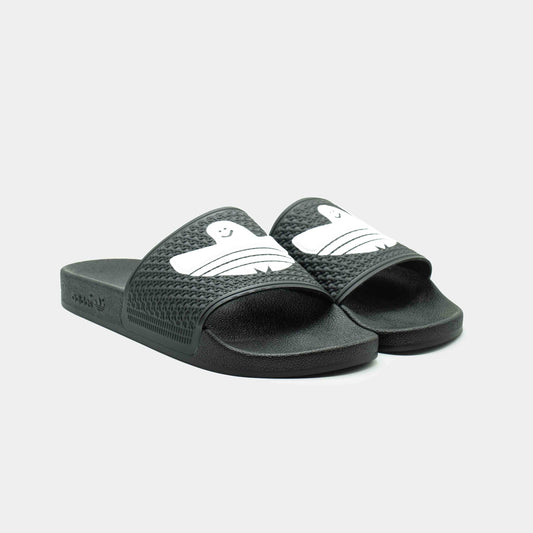 Adidas - Shmoofoil Slides (Black/White) - Parliamentskateshop