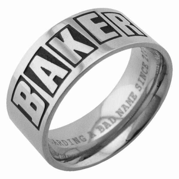 BAKER - Brand Logo Ring - Silver - Parliamentskateshop
