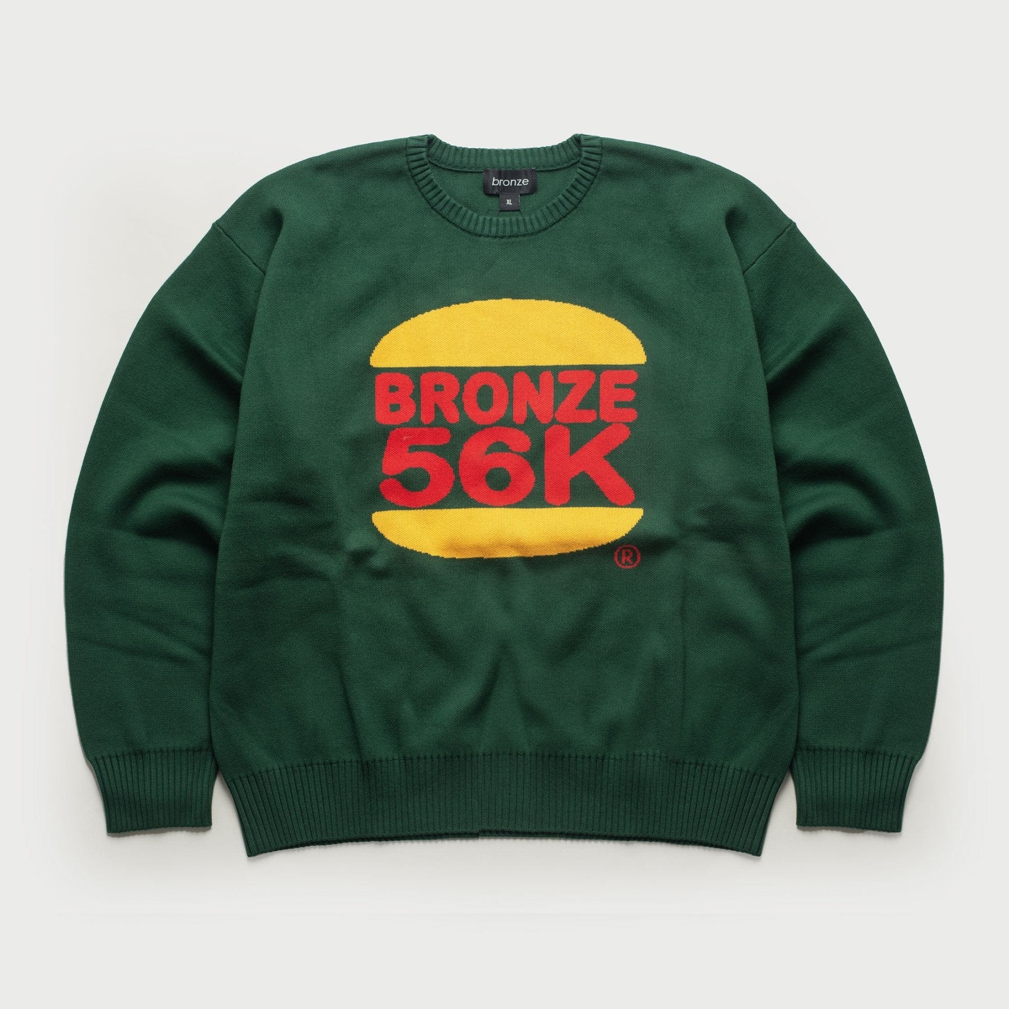 bronze 56k burger sweater