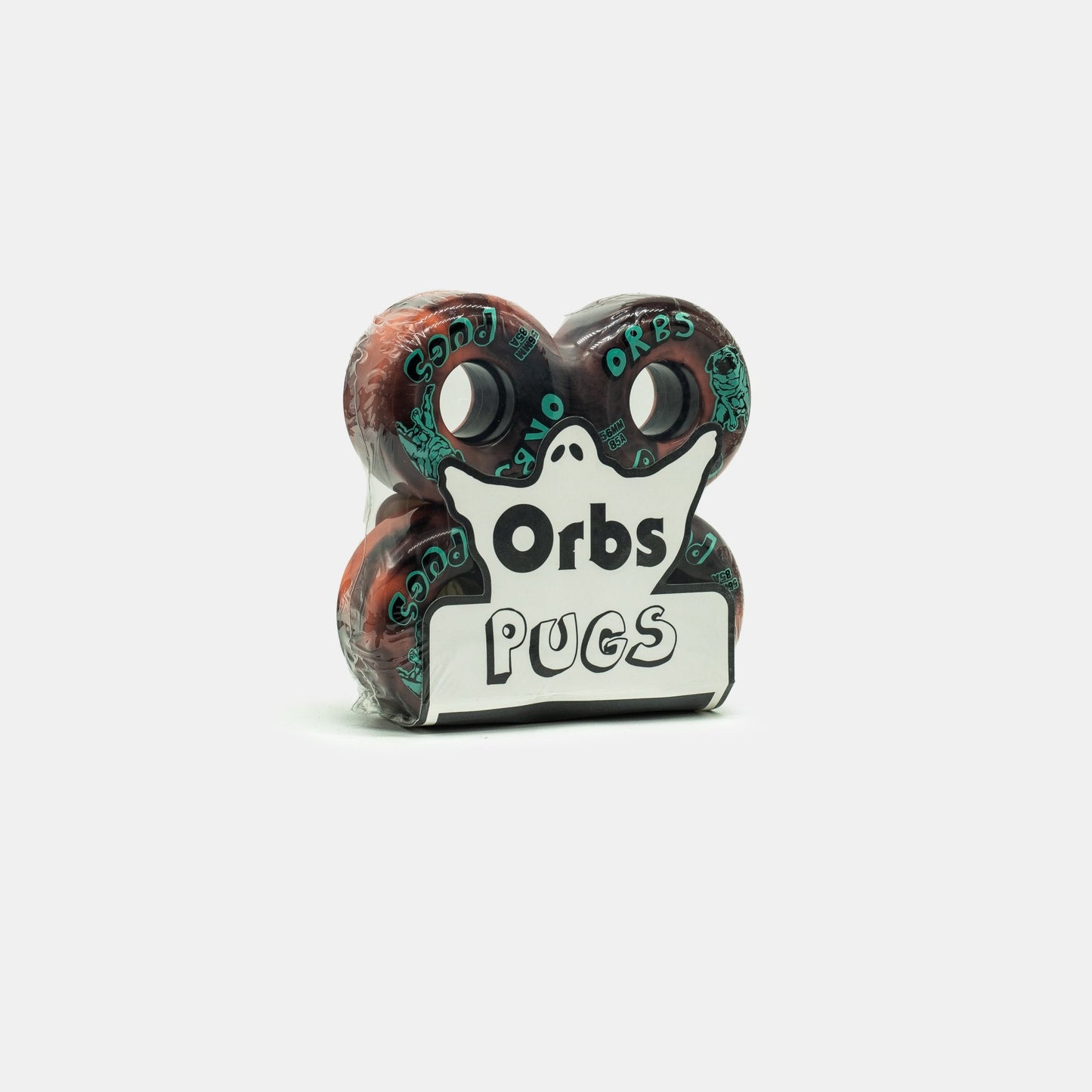 Orbs - PUGS Swirl 56mm (Black/Coral) - Parliamentskateshop
