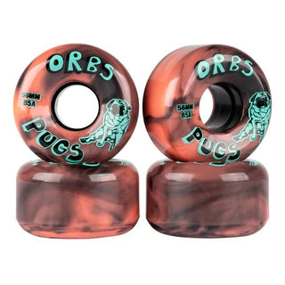 Orbs - PUGS Swirl 56mm (Black/Coral) - Parliamentskateshop