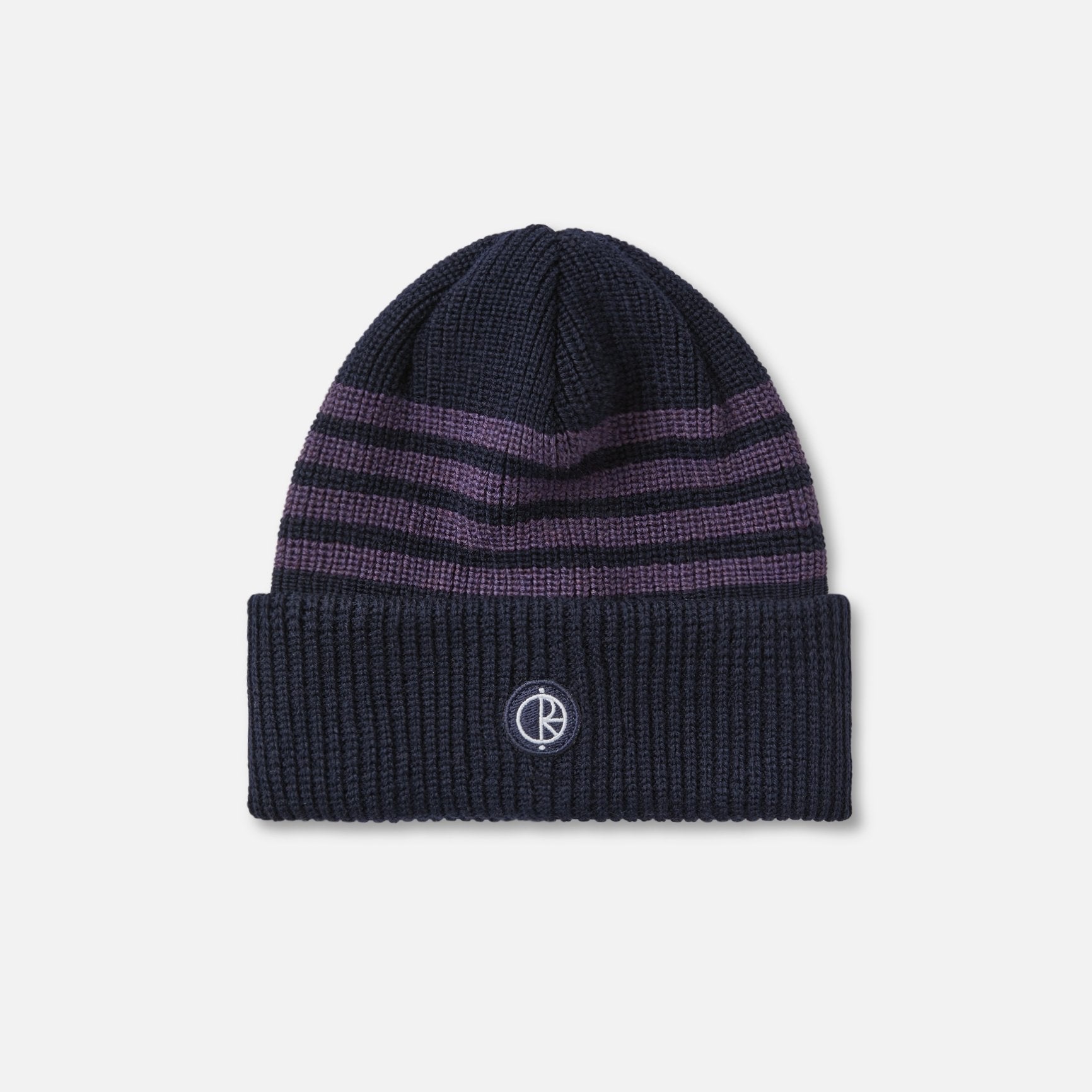 Polar Skate co. - Stripe Merino Beanie - ( Navy / Purple ) - Parliamentskateshop