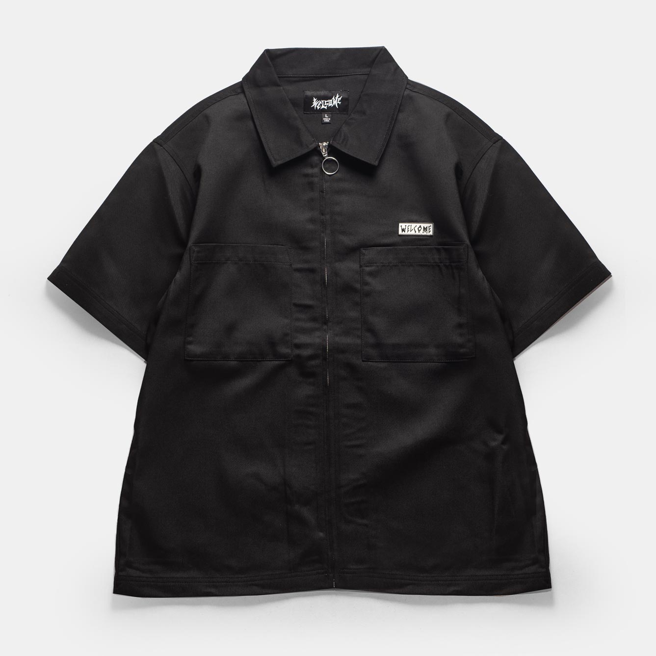 Welcome Skateboards - BAPHOLIT WORK SHIRT - BLACK - Parliamentskateshop