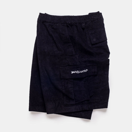 Welcome Skateboards - Chamber Corduroy Shorts (black) - Parliamentskateshop