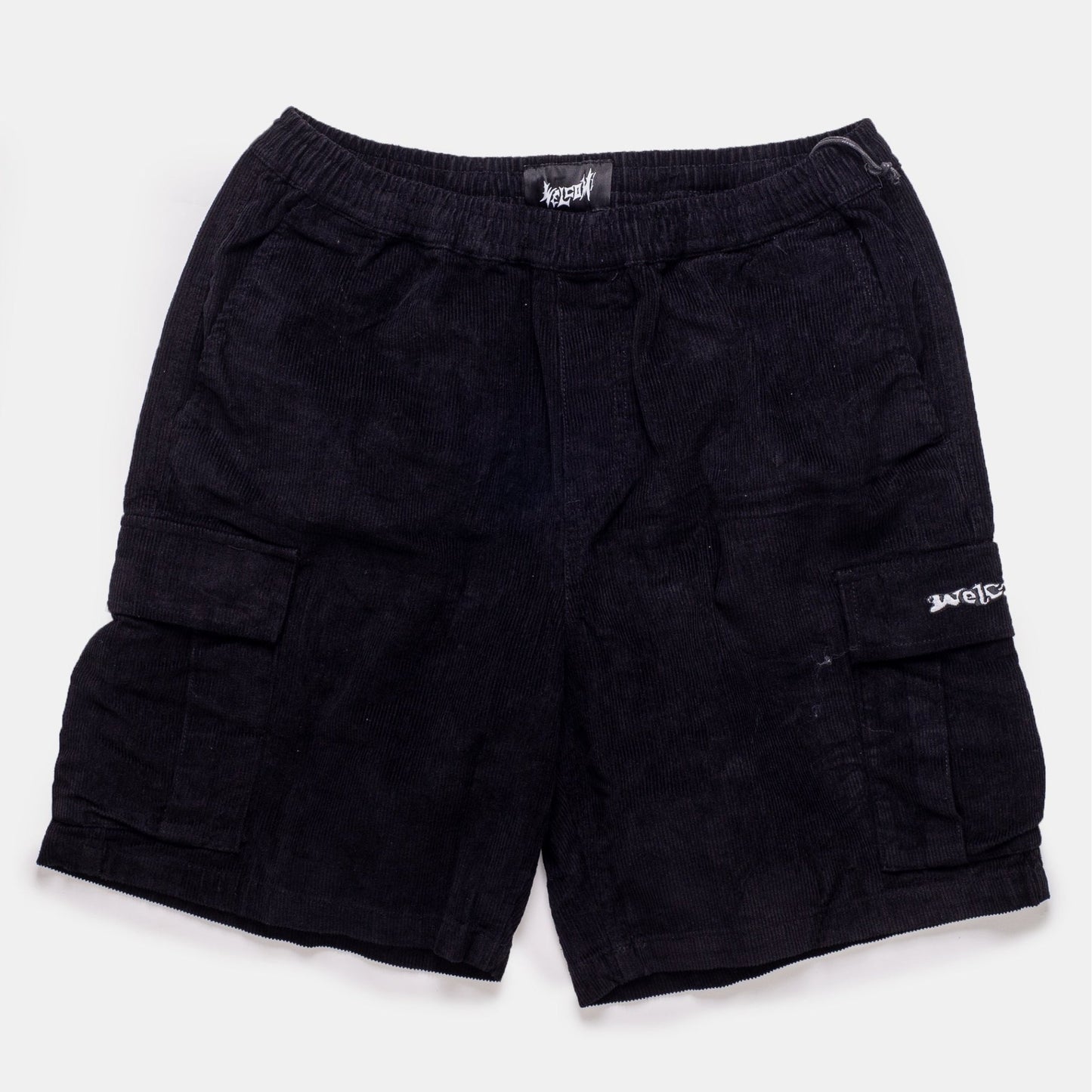 Welcome Skateboards - Chamber Corduroy Shorts (black) - Parliamentskateshop