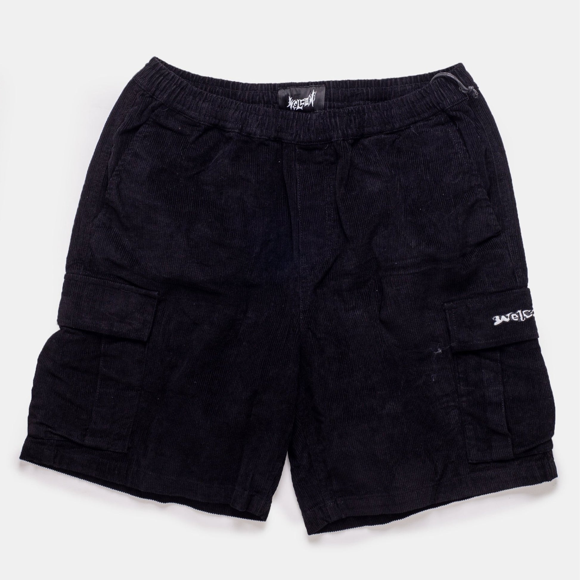 Welcome Skateboards - Chamber Corduroy Shorts (black) - Parliamentskateshop