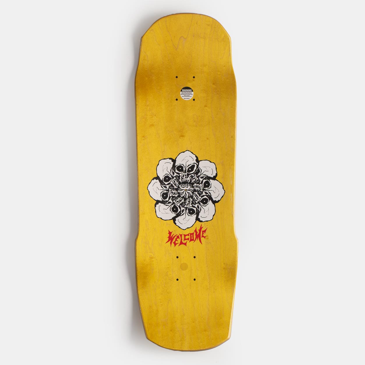 Welcome Skateboards - CRAZY TONY ON TOTEM 2.0 NEON YELLOW - Deck - 10.0" - Parliamentskateshop
