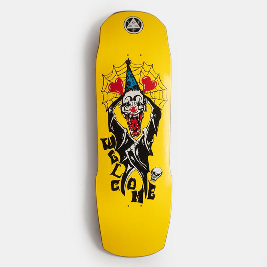 Welcome Skateboards - CRAZY TONY ON TOTEM 2.0 NEON YELLOW - Deck - 10.0" - Parliamentskateshop