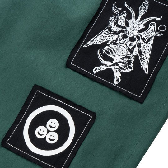 Welcome Skateboards - Volume Twill Elastic Pant W/ Patches - Evergreen - Parliamentskateshop